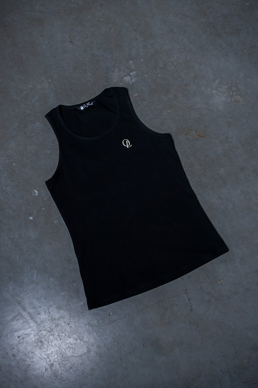 INITIAL BEATER - BLACK FT. CREAM - TANK TOPOn Lock Apparel