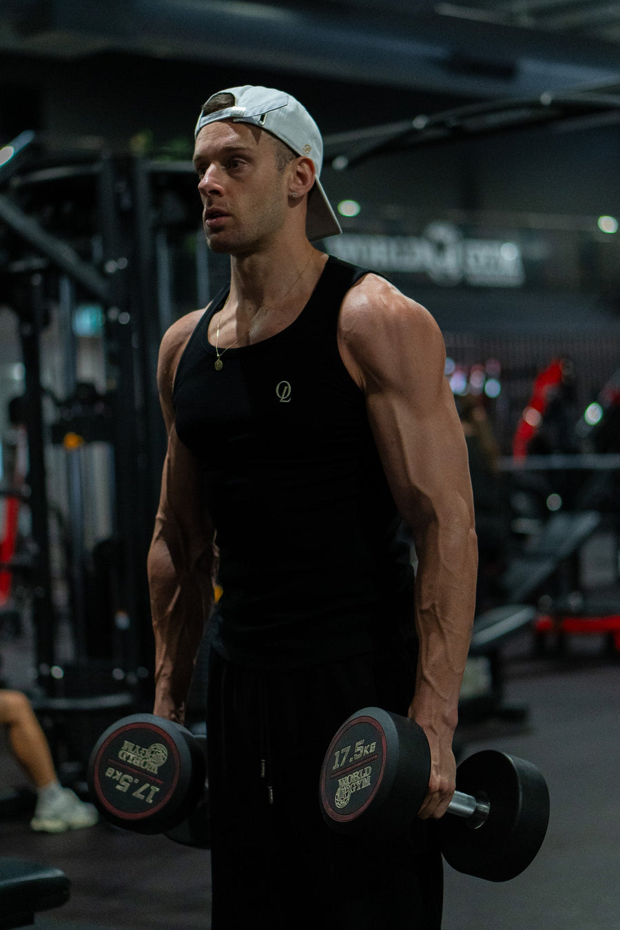 INITIAL BEATER - BLACK FT. CREAM - TANK TOPOn Lock Apparel