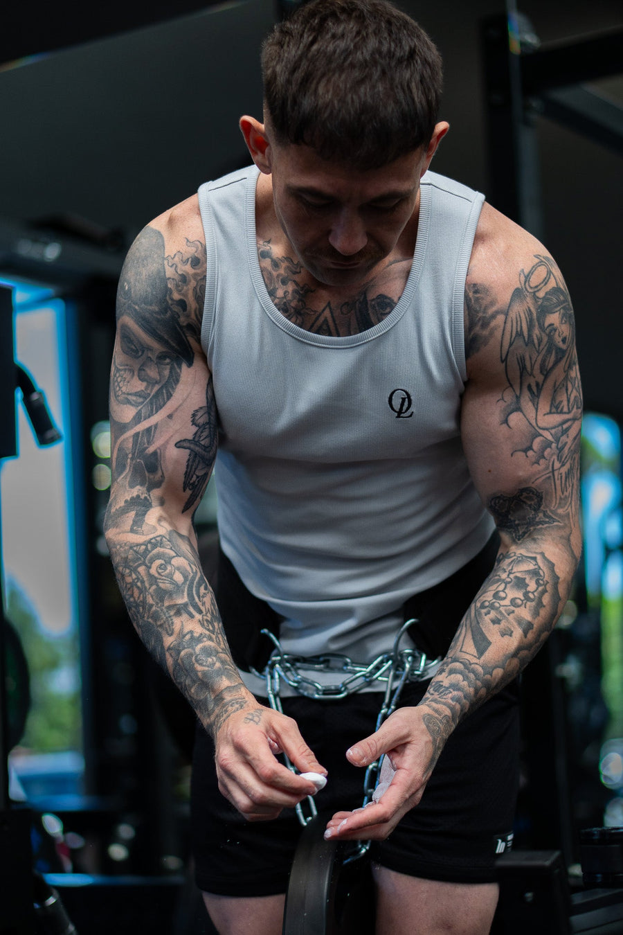 INITIAL BEATER - ICE GREY - TANK TOPOn Lock Apparel35751853496209
