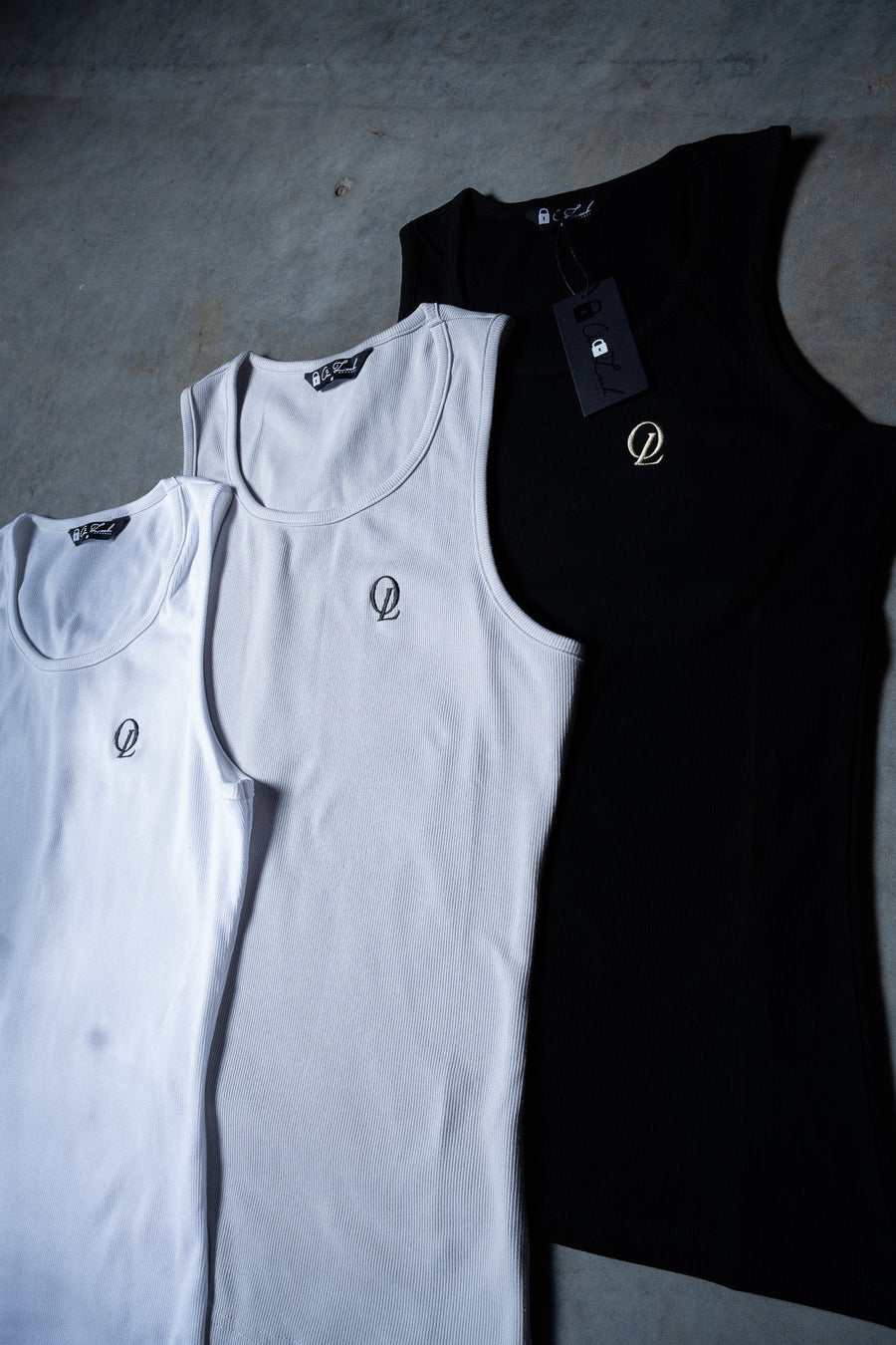 INITIAL BEATER - ICE GREY - TANK TOPOn Lock Apparel35751853496209