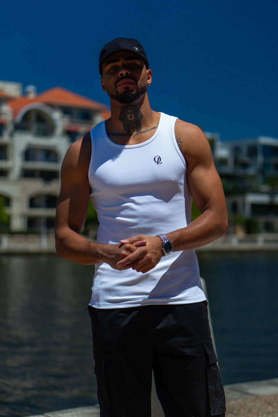INITIAL BEATER - WHITE - TANK TOPOn Lock Apparel35751852858353