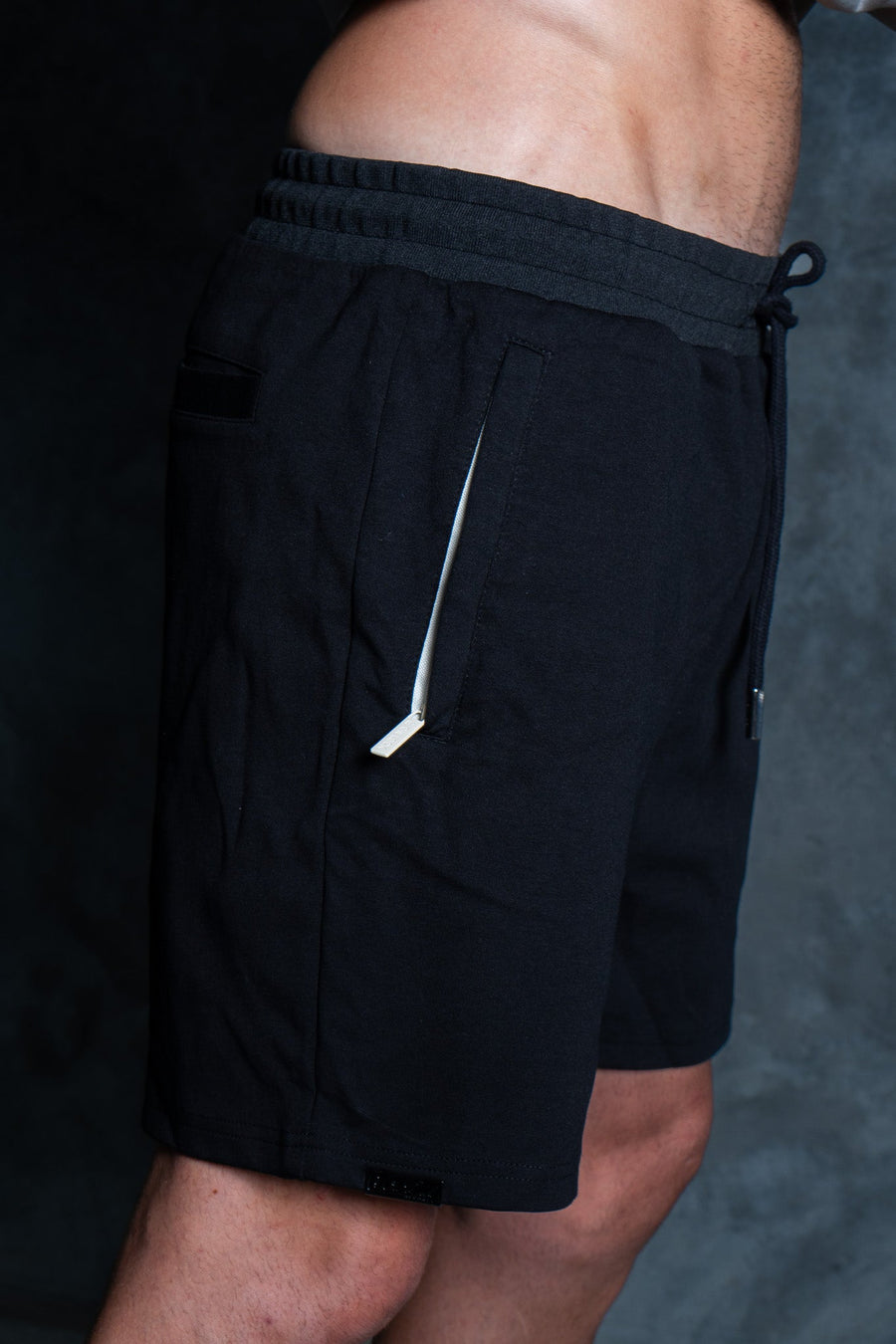 INITIAL SHORTS - BLACK FT. CREAM - SHORTSOn Lock Apparel35751857764753