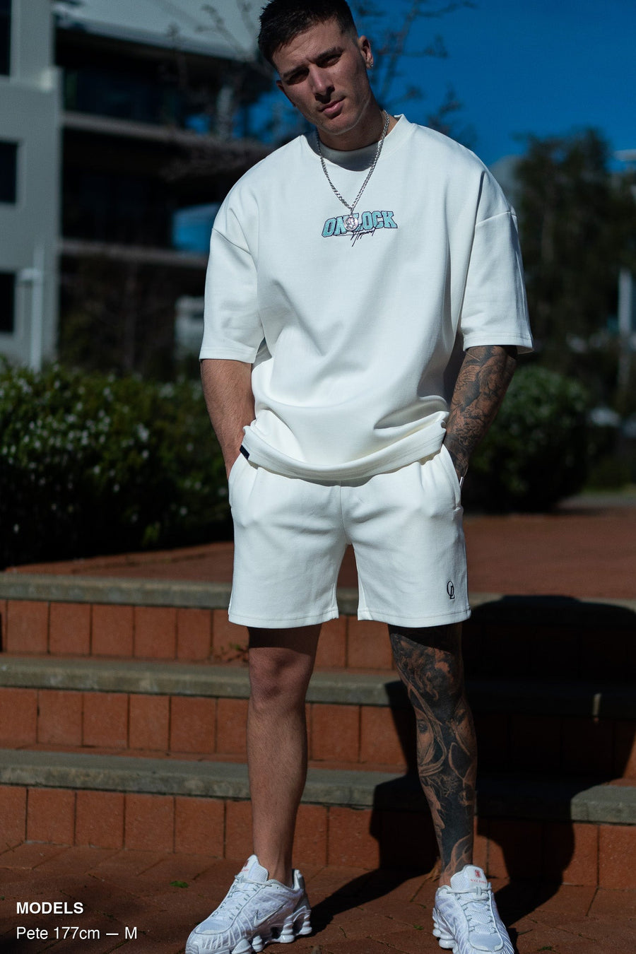 INITIAL SHORTS - SOFT WHITE