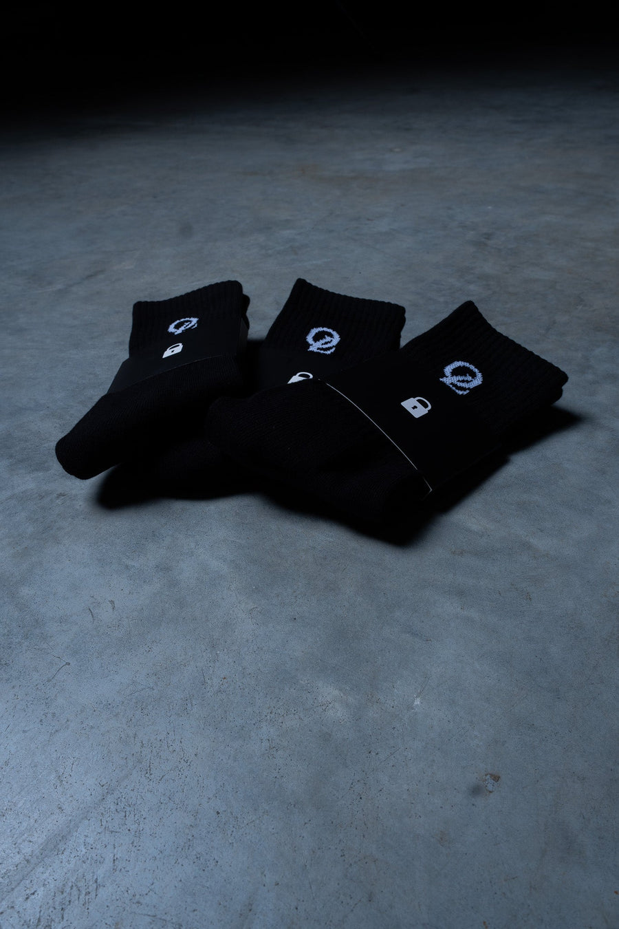 INITIAL SOCKS 3PK - BLACK - ACCESSORIESOn Lock Apparel35637191248721