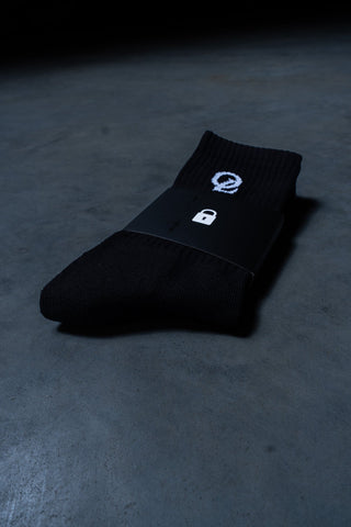 INITIAL SOCKS - BLACK - ACCESSORIESOn Lock Apparel35637191083185