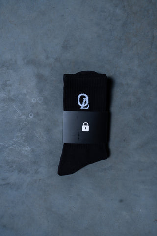 INITIAL SOCKS - BLACK - ACCESSORIESOn Lock Apparel35637191083185