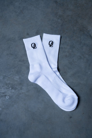INITIAL SOCKS - WHITE - ACCESSORIESOn Lock Apparel35637191177553