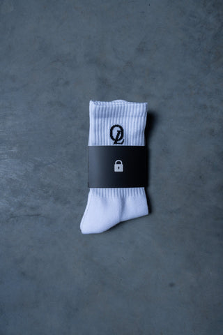 INITIAL SOCKS - WHITE - ACCESSORIESOn Lock Apparel35637191177553