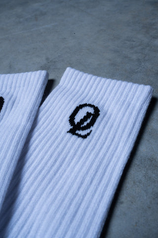 INITIAL SOCKS - WHITE - ACCESSORIESOn Lock Apparel35637191177553