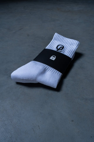 INITIAL SOCKS - WHITE - ACCESSORIESOn Lock Apparel35637191177553