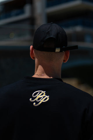 INITIAL STRAP BACK - BLACK - HEADWEAROn Lock Apparel35751857031537