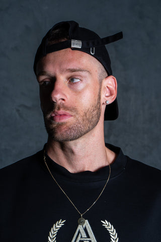 INITIAL STRAP BACK - BLACK - HEADWEAROn Lock Apparel35751857031537