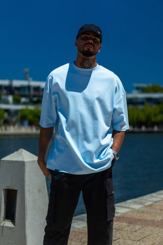 INITIAL TEE - BABY BLUE - TEESOn Lock Apparel35751854637457