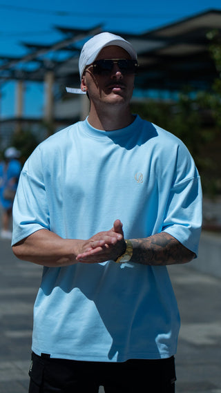 INITIAL TEE - BABY BLUE - TEESOn Lock Apparel35751854637457