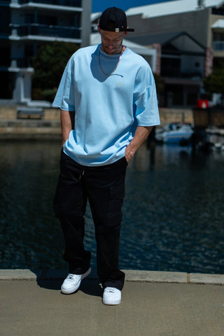 INITIAL TEE - BABY BLUE - TEESOn Lock Apparel35751854637457