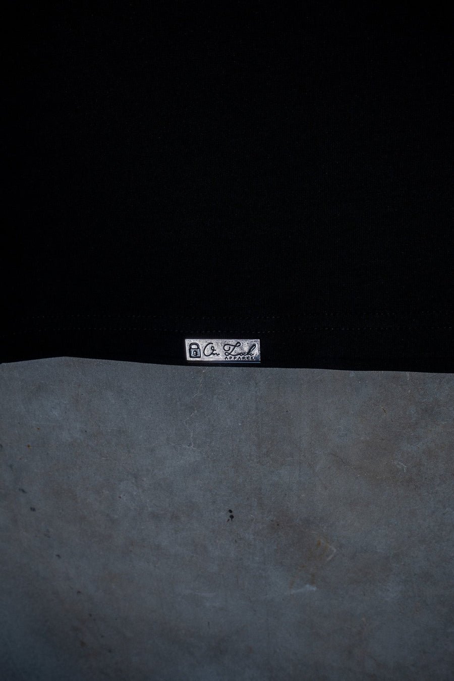 INITIAL TEE - BLACK FT. CREAM - TEESOn Lock Apparel