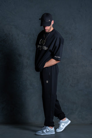 INITIAL TRACKPANTS - BLACK FT. CREAM - TRACK PANTSOn Lock Apparel35751857100113