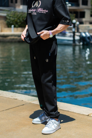 INITIAL TRACKPANTS - BLACK FT. CREAM - TRACK PANTSOn Lock Apparel35751857100113