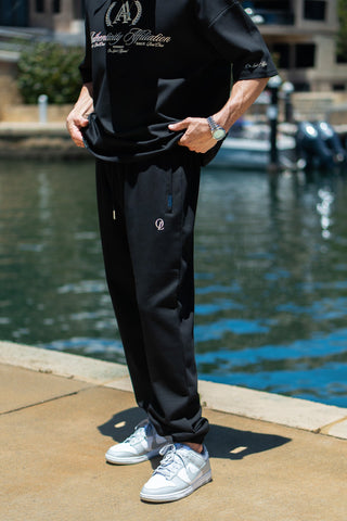INITIAL TRACKPANTS - BLACK FT. CREAM - TRACK PANTSOn Lock Apparel35751857100113