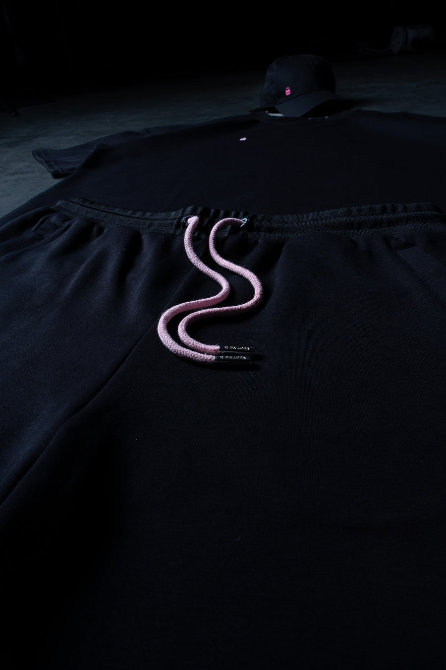 Lil Lock Shorts - Black Ft. Rose