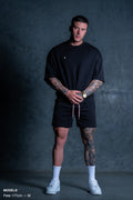LIL LOCK SHORTS - BLACK ft. ROSE