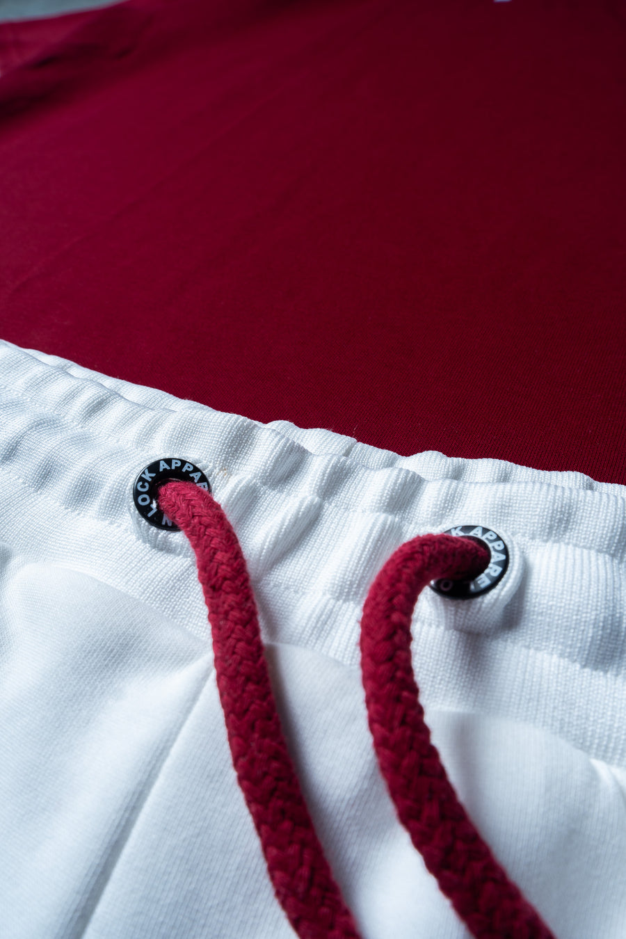 Lil Lock Shorts - Soft White Ft. Blood Red