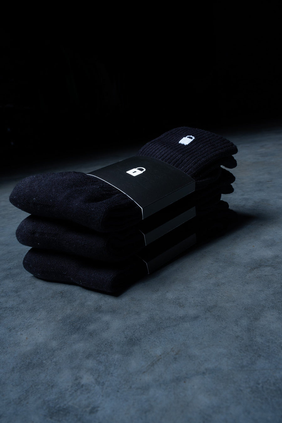 Lil Lock Socks 3Pk - Black
