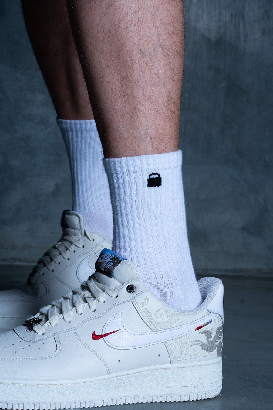 Lil Lock Socks 3Pk - White