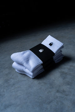 LIL LOCK SOCKS 3PK - WHITE