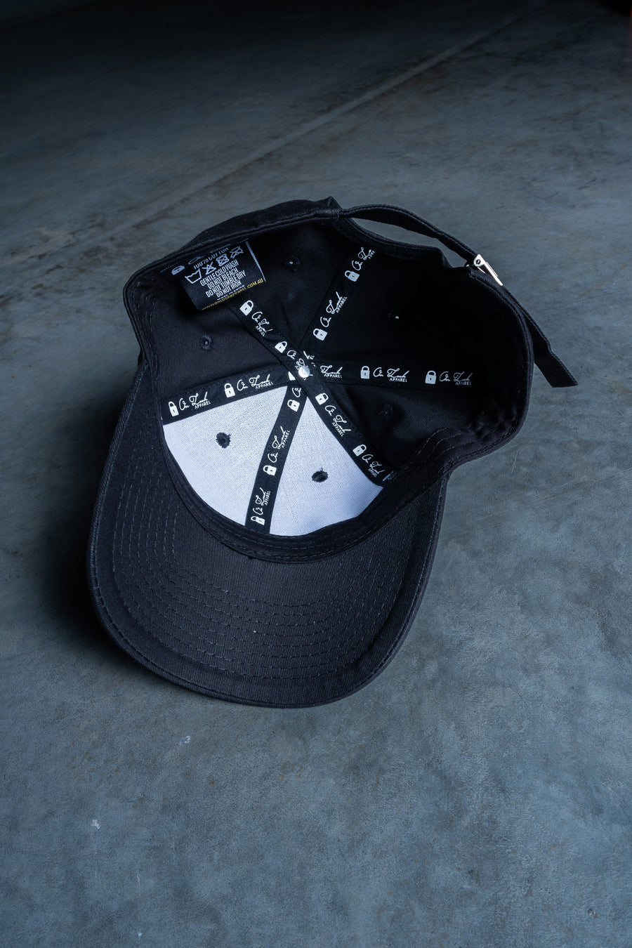 Lil Lock Strap Back - Black Ft. Baby Blue