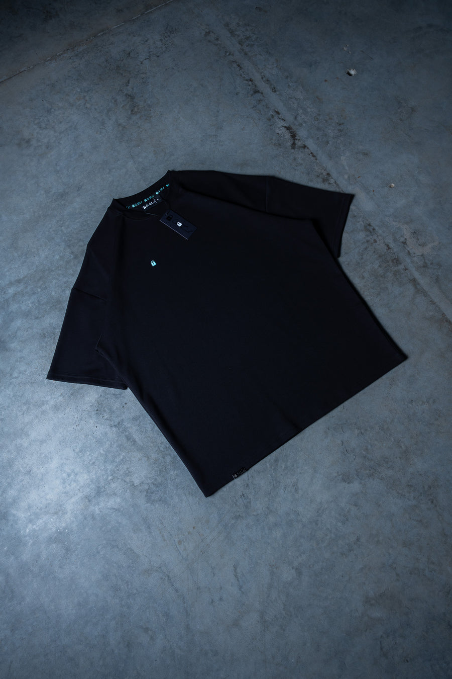 Lil Lock Tee - Black Ft. Baby Blue