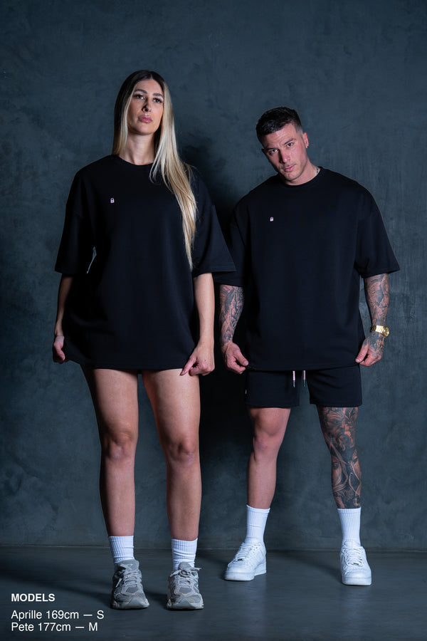 LIL LOCK TEE - BLACK ft. ROSE