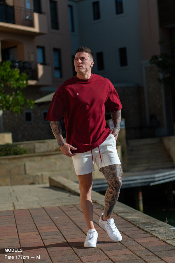 LIL LOCK TEE - BLOOD RED