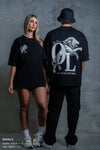 LION HEARTED TEE - PITCH BLACK