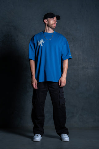 LION HEARTED TEE - ROYAL BLUE - TEESOn Lock Apparel35751856466289