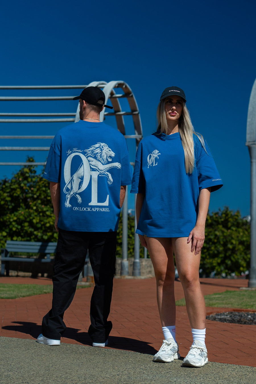 LION HEARTED TEE - ROYAL BLUE - TEESOn Lock Apparel35751856466289