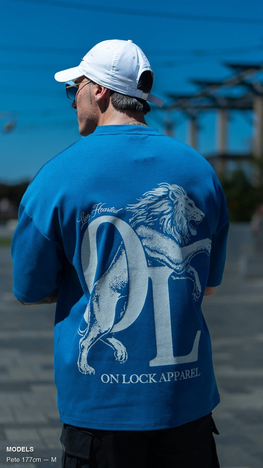 LION HEARTED TEE - ROYAL BLUE - TEESOn Lock Apparel35751856466289