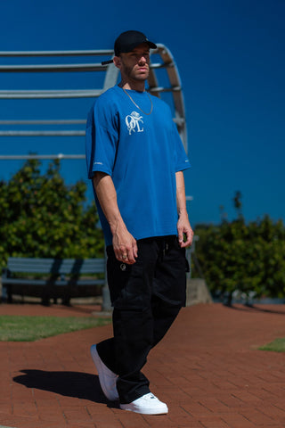 LION HEARTED TEE - ROYAL BLUE - TEESOn Lock Apparel35751856466289