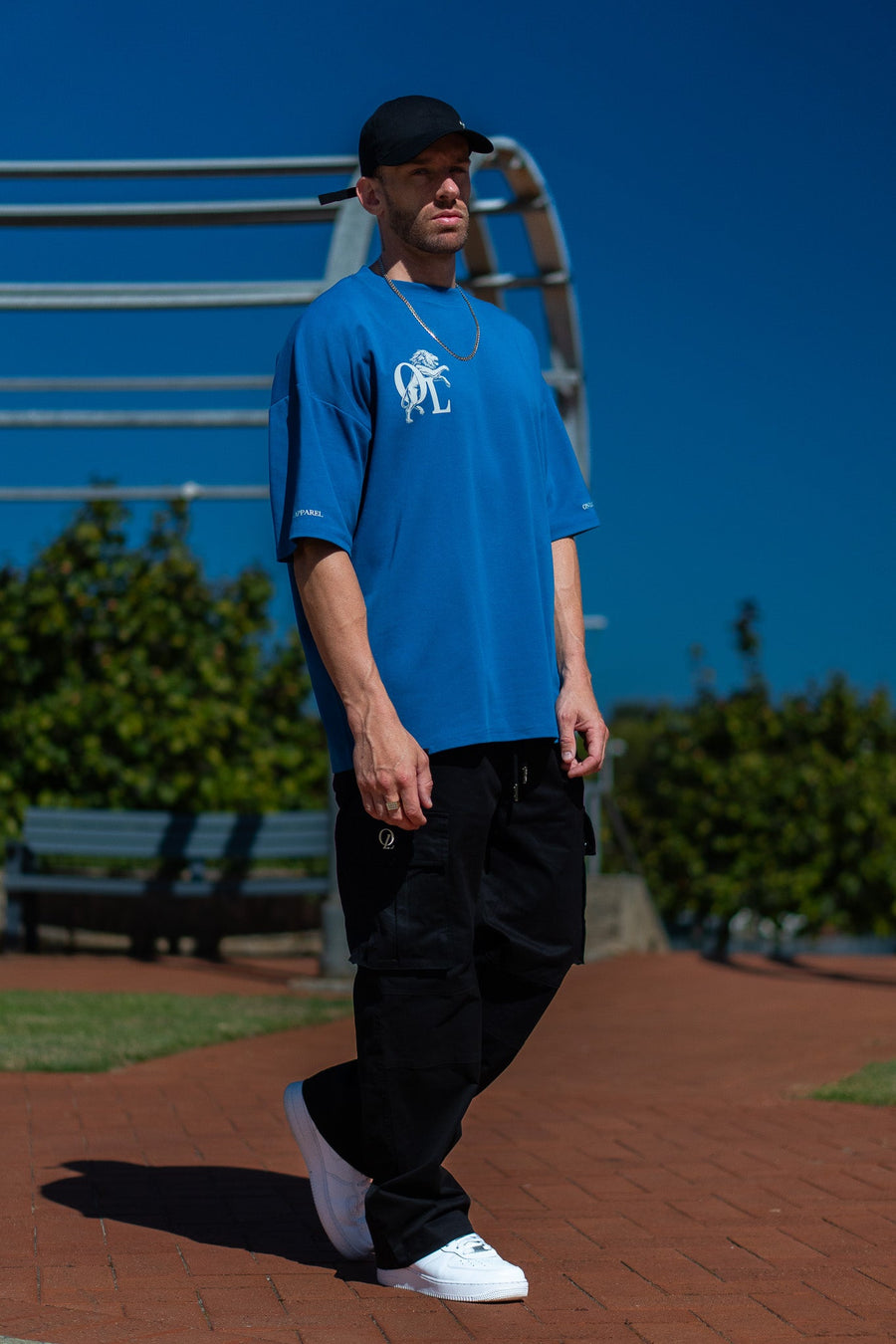 LION HEARTED TEE - ROYAL BLUE - TEESOn Lock Apparel35751856466289
