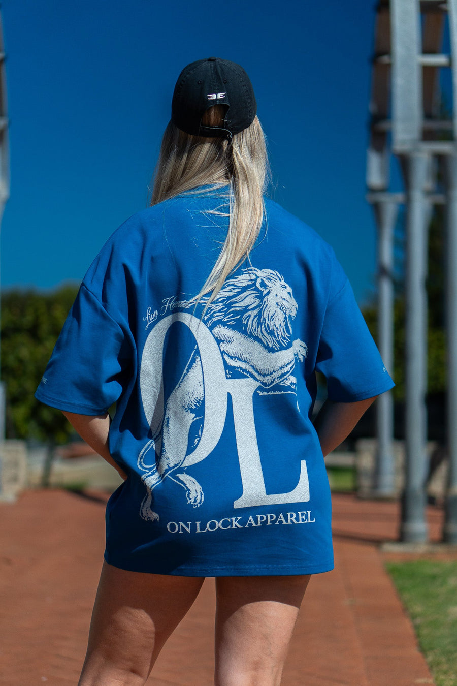 LION HEARTED TEE - ROYAL BLUE - TEESOn Lock Apparel35751856466289