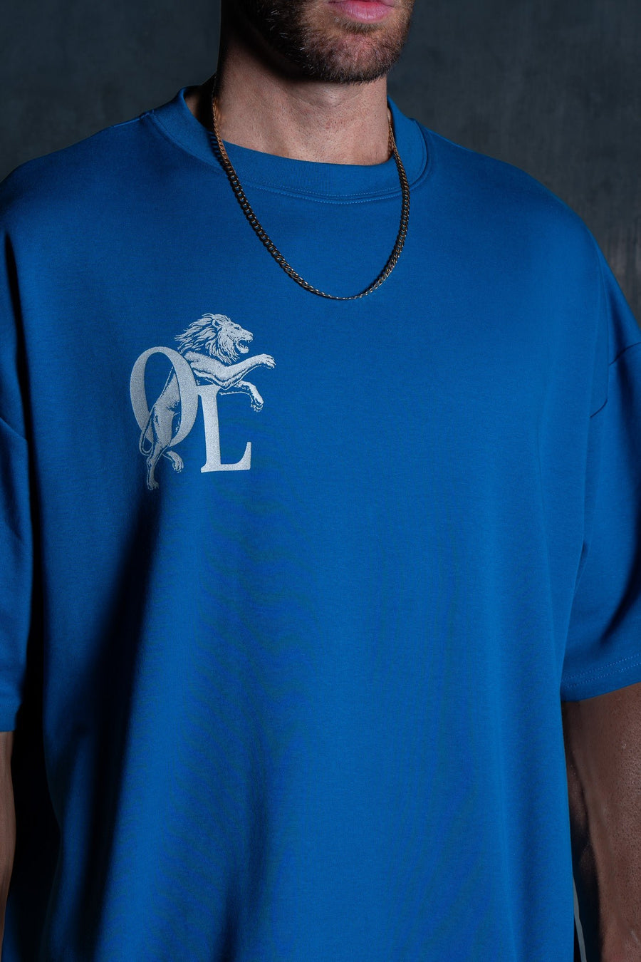 LION HEARTED TEE - ROYAL BLUE - TEESOn Lock Apparel35751856466289