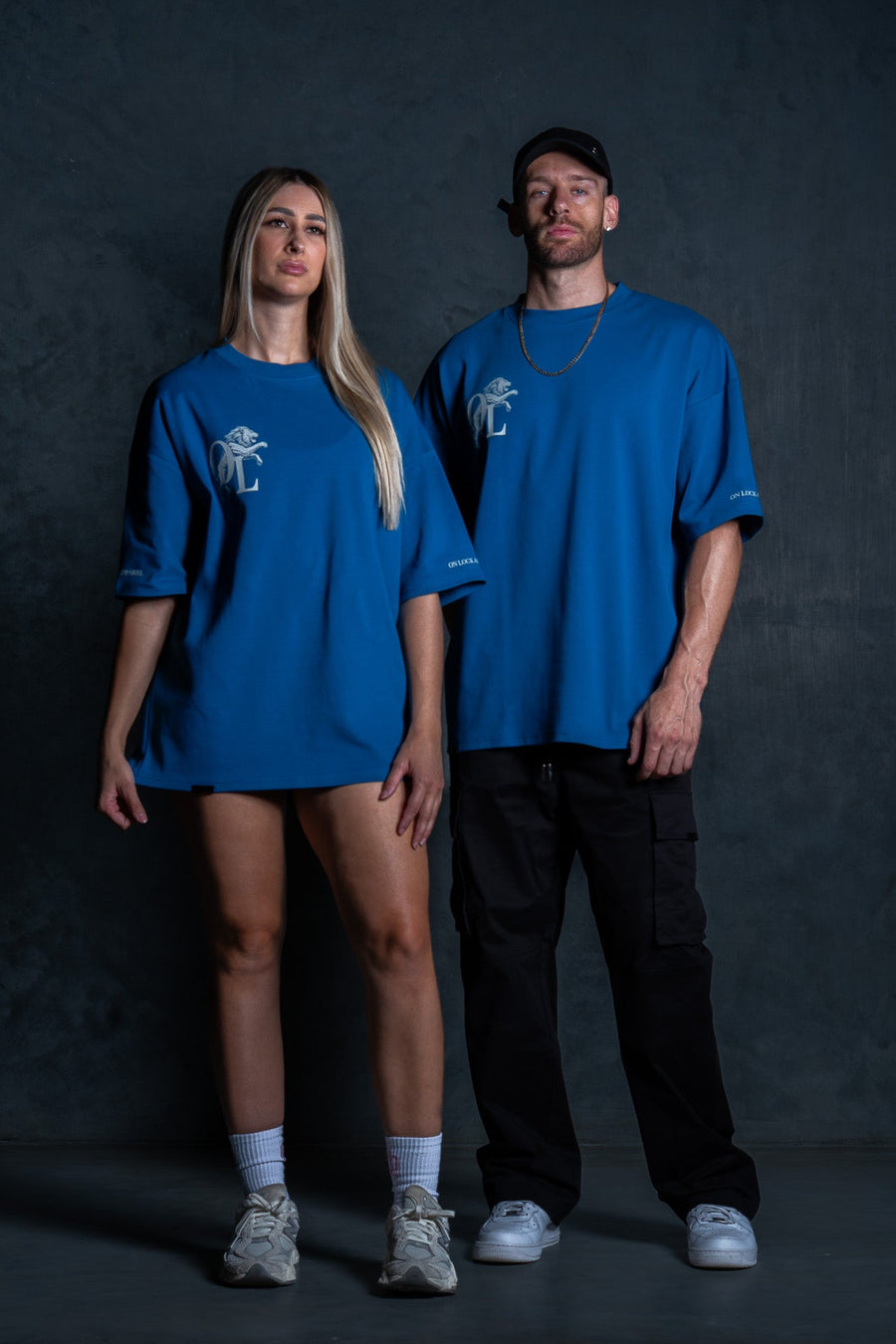 LION HEARTED TEE - ROYAL BLUE - TEESOn Lock Apparel35751856466289
