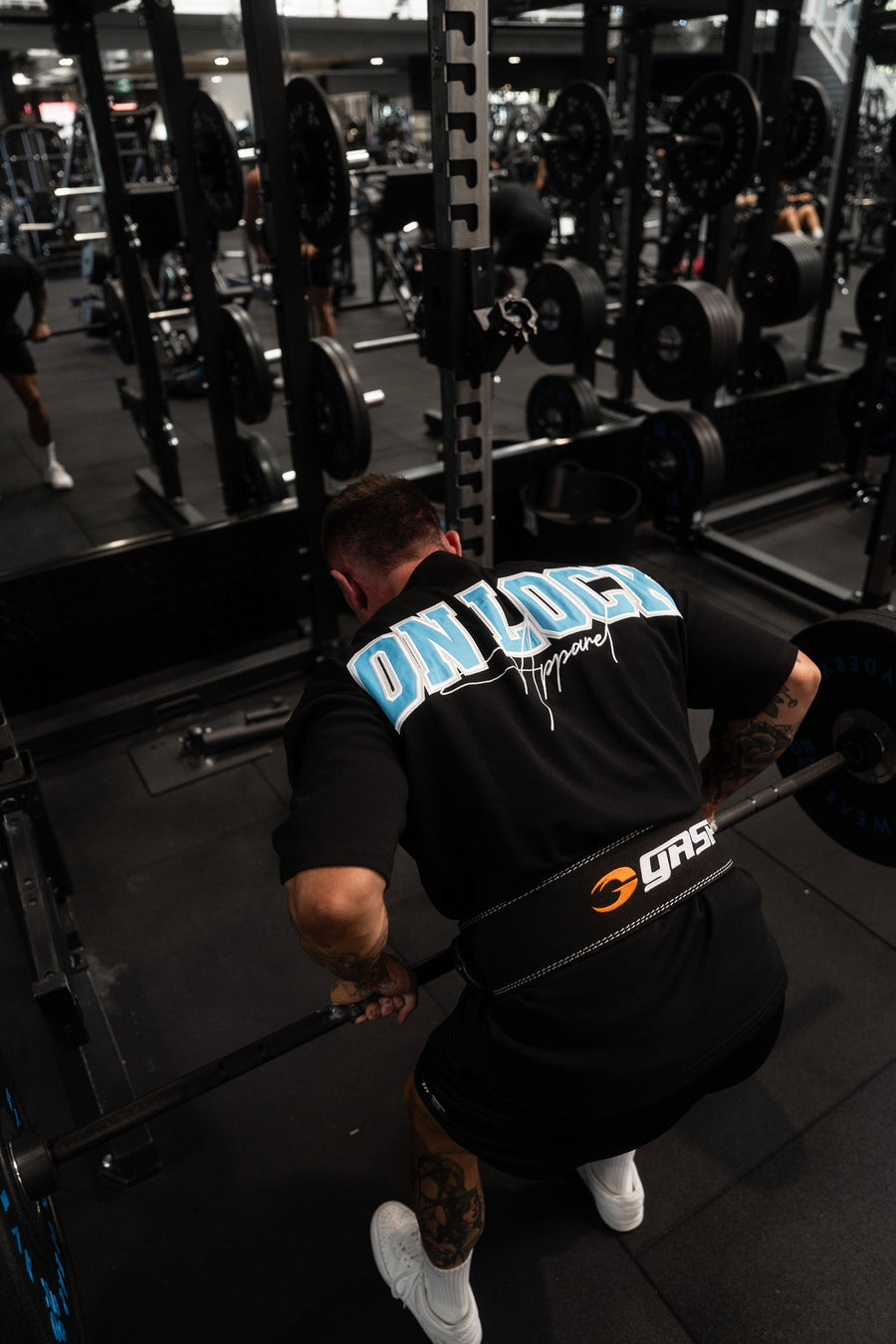 MONOLITH TEE - BLACK FT. ARCTIC BLUE - TEESOn Lock Apparel