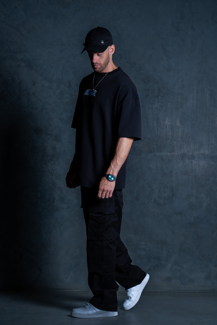 MONOLITH TEE - BLACK FT. BLUE - TEESOn Lock Apparel35751850879729