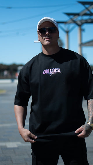 MONOLITH TEE - BLACK FT. PINK - TEESOn Lock Apparel35751852282641