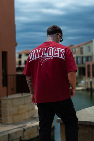 MONOLITH TEE - BLOOD RED - TEESOn Lock Apparel