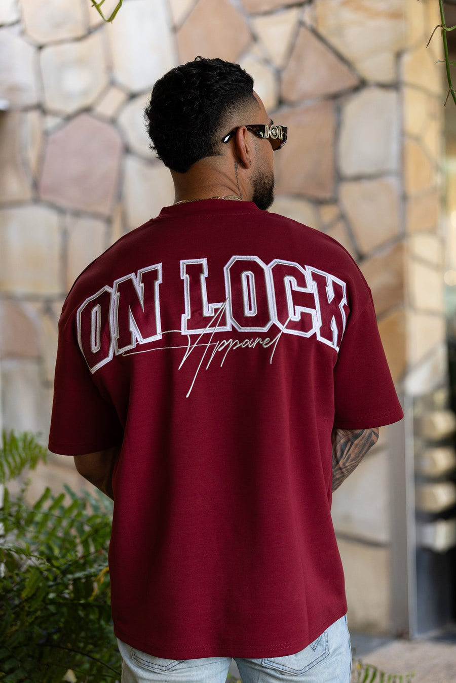 MONOLITH TEE - BLOOD RED - TEESOn Lock Apparel35751853237937