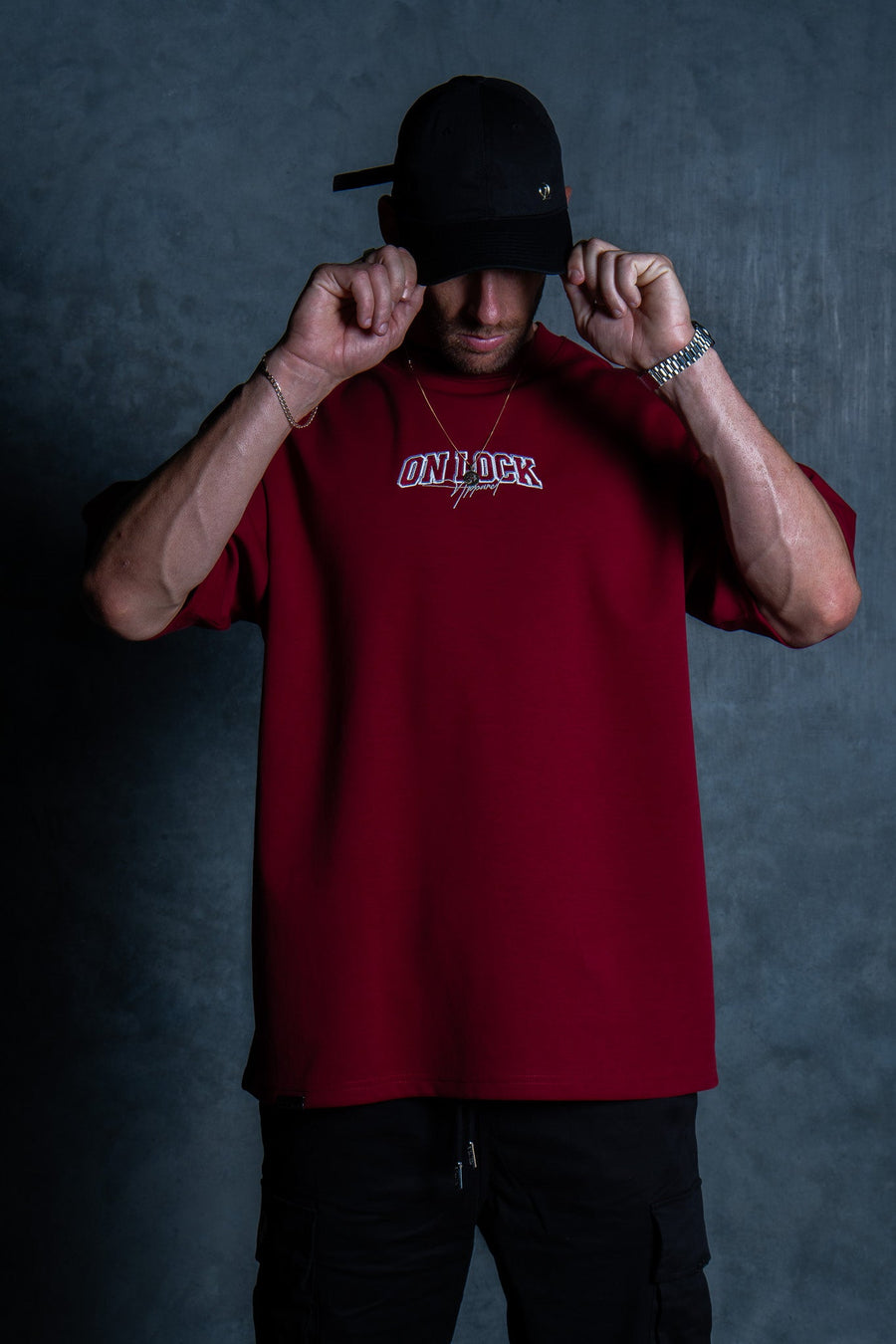 MONOLITH TEE - BLOOD RED - TEESOn Lock Apparel35751853237937