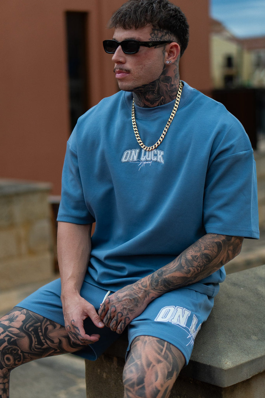 MONOLITH TEE - CERULEAN BLUE - TEESOn Lock Apparel