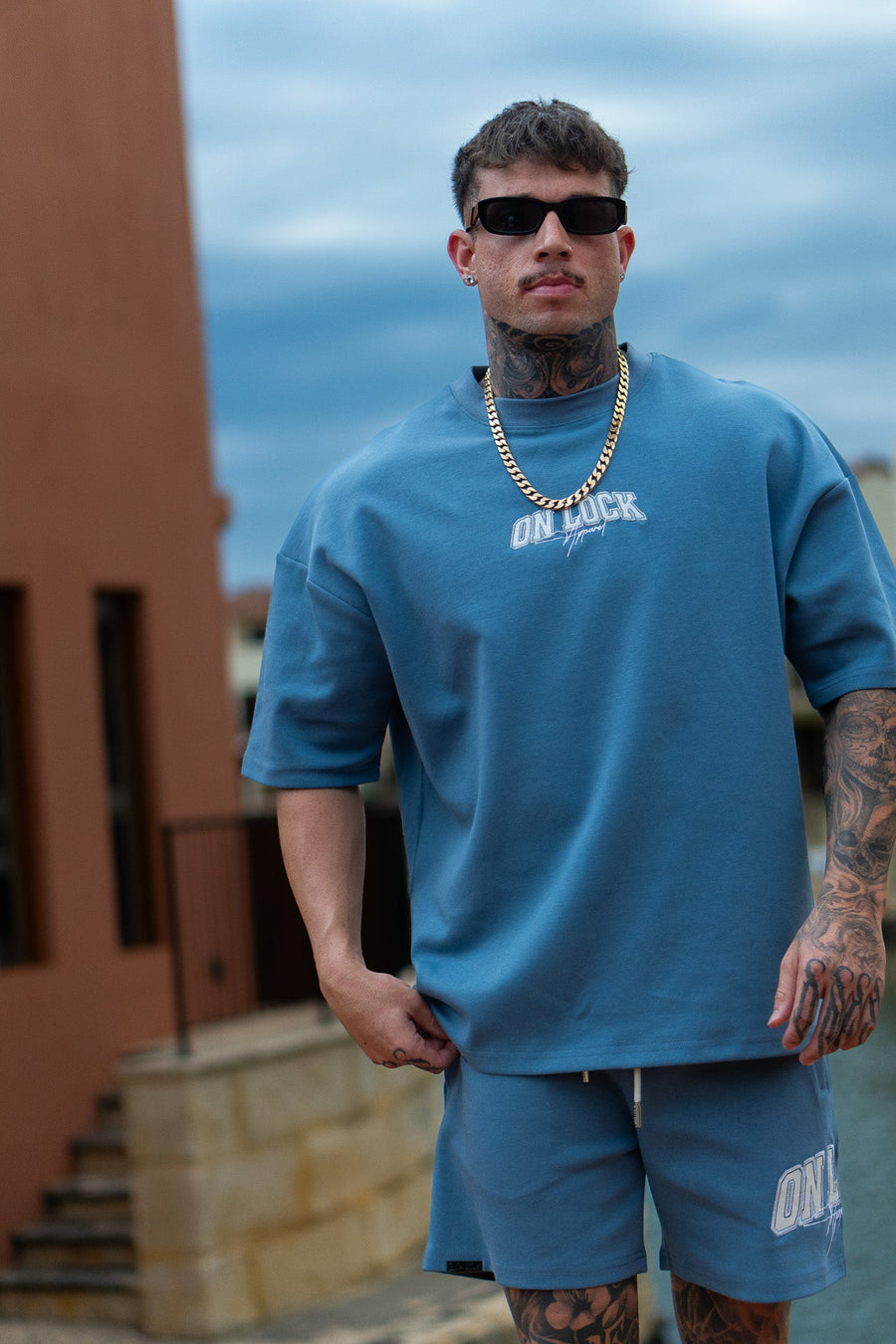 MONOLITH TEE - CERULEAN BLUE - TEESOn Lock Apparel
